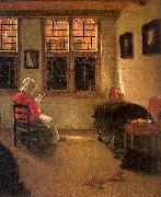Pieter Janssens Elinga Woman Reading_l painting